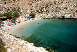 glaroi beach, chios, greece