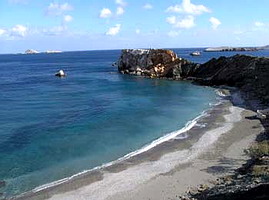 folegandros, vardia beach, cyclades, greece