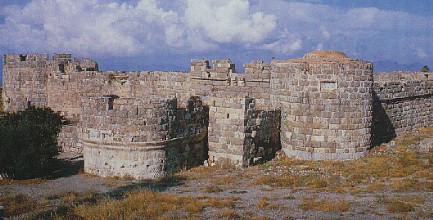 Castle built by the knights of Saint John at the entrance to the harbor in Kos