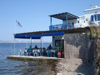 Milos, Greece: Taverna at Emborion