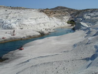 Milos, Greece: Rock formations at Sarokiniko