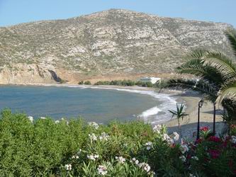 Beach in Apollonos, Naxos