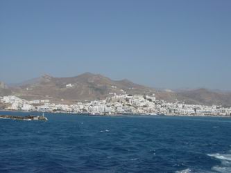 Leaving Naxos by ferry