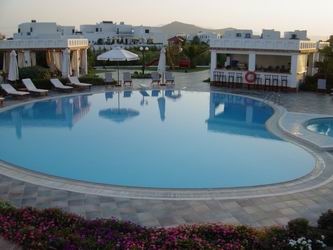 The pool at the Porto Naxos Hotel