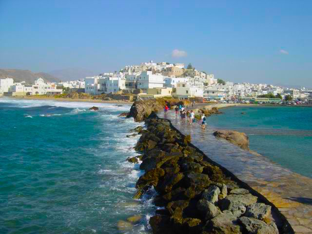 Naxos town from Portara 