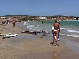 windsurfing in Paros, windsurfing in Greece, 