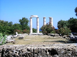 sanctuary in samothraki, greece