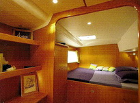 Santorini cruises, cabin