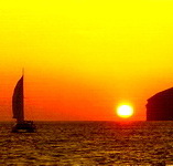 santorini sunset