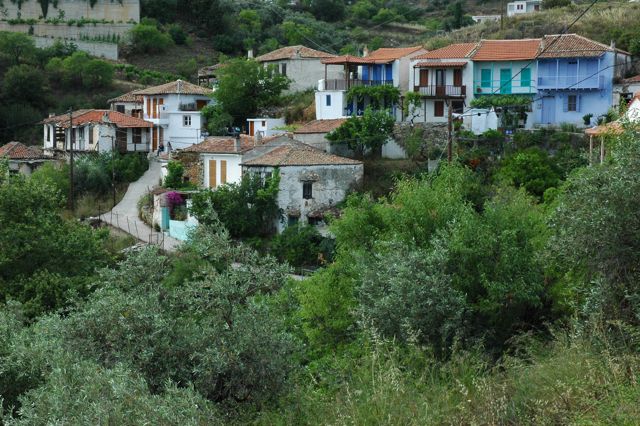 aheato village, skopelos, greece