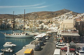 Harbor at Syros, Cyclades, Greece