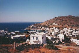 The village of Kini in Syros