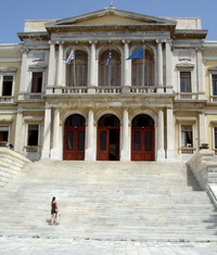 Town Hall, Hermoupolis, Syros, Cyclades Islands, Greece