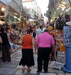 Evangelistrias street, Tinos, Greece
