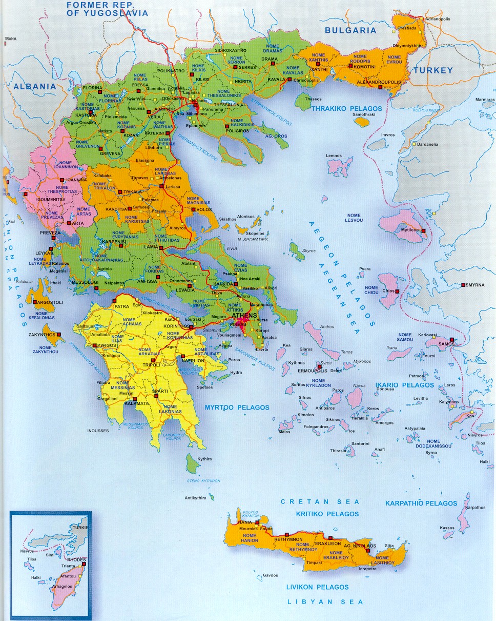Greece Ancient Map