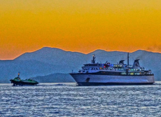 Ferry and Flying Dolphin