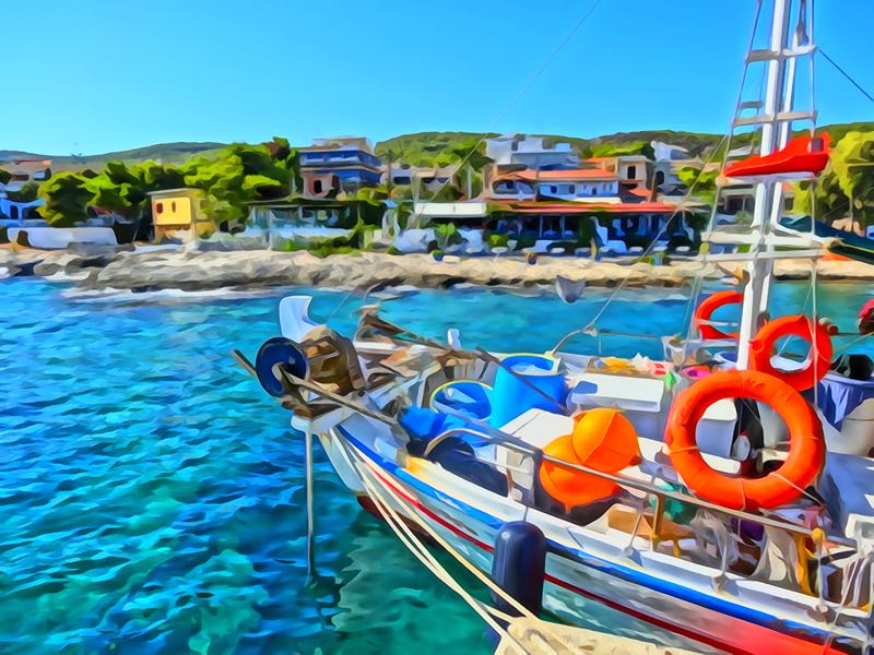Aegina Painting Agia Marina