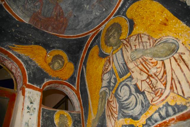 Agios Georgios Valsamitses frescoes, amorgos