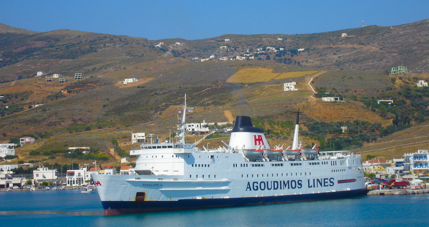 Ferryboat in Andros