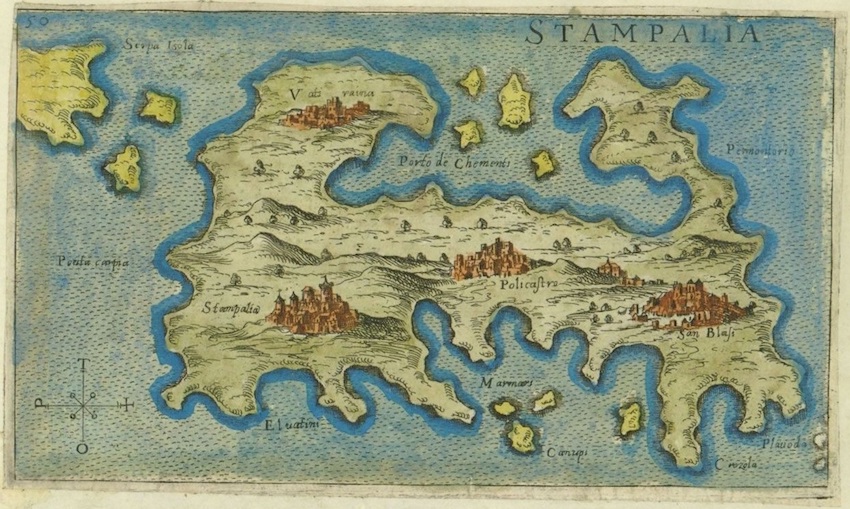 Astypalia, map