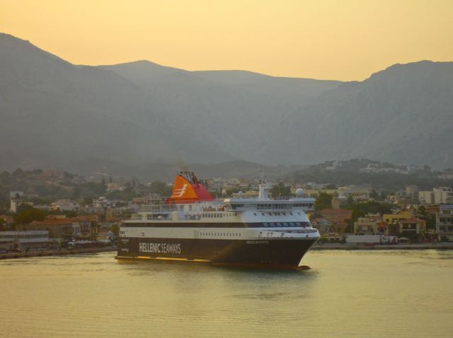 ferry boat to chios, greece