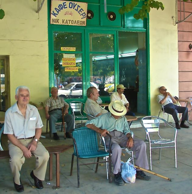 cafeneon near Plastiras square in Chios town