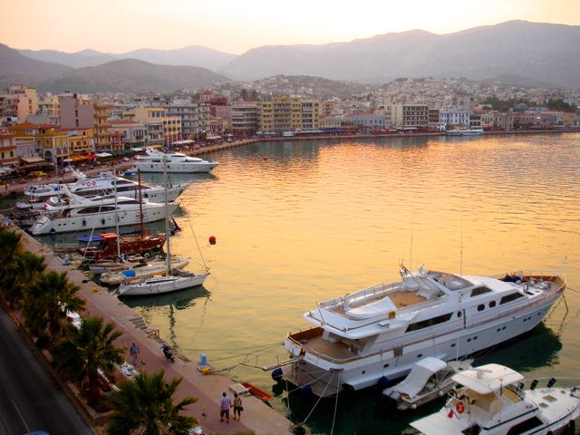 Chios town from the Chandris Hotel