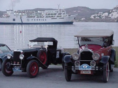 Kea, Greece antique car show