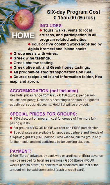 Kea food tours, Greece