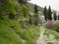 walking path in Kea, Greece