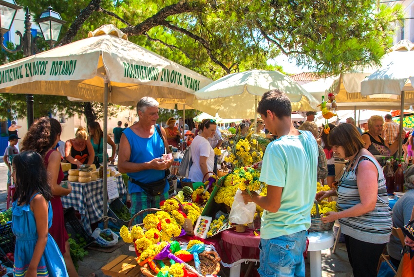 Potamos Market in Kithira