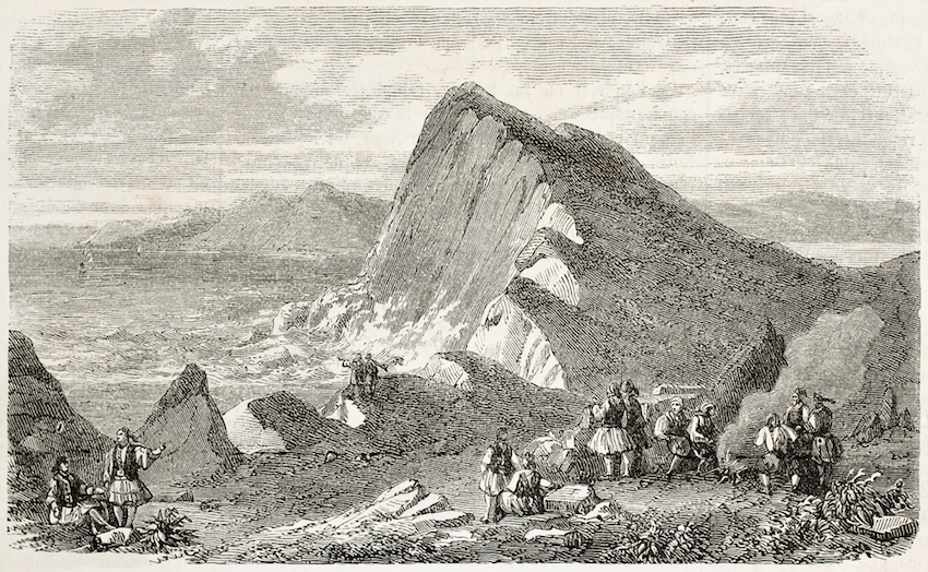 Historical print, Lefkada