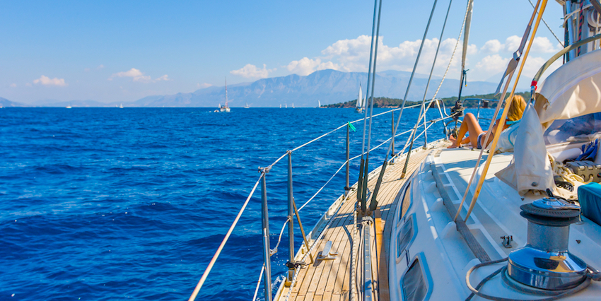 Sailing in Lefkada