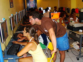 Internet Cafe, Mykonos, Greece