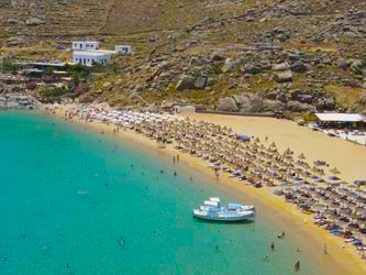 Super Paradise Beach in Mykonos