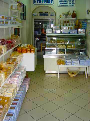 Traditional sweets shop in Mykonos