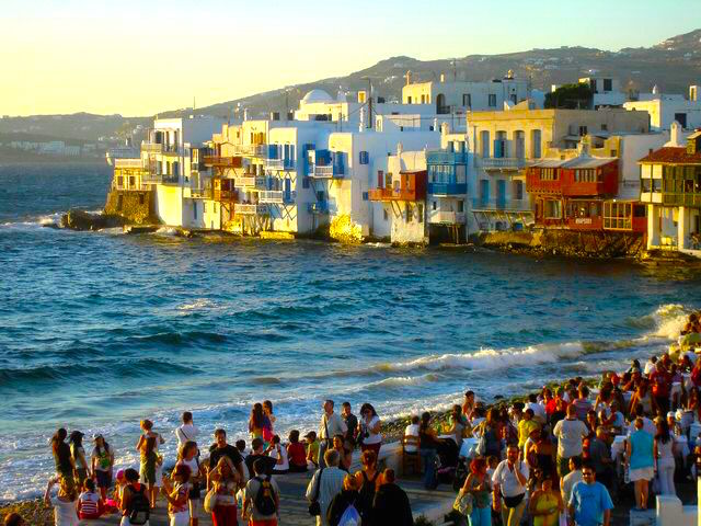 Sunset at Little Venice, Mykonos