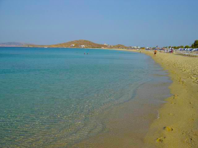 Agios Prokopis beach in Naxos