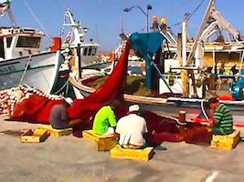 Fishermen in Naousa, Paros