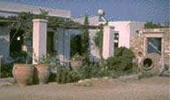 PITHOI FROM CRETE IN COURTYARD AT STUDIO YRIA