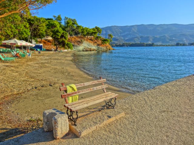 Beach in Poros, Greece