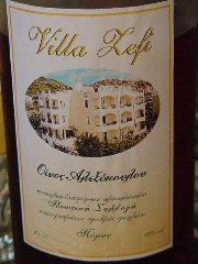 Villa Zefi wine from Poros
