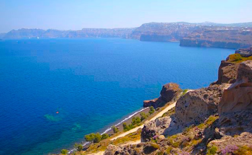 Caldera Beach, Santorini