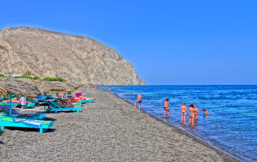 Perissa beach, Santorini