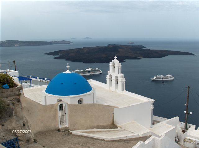 view
of caldera, santorini