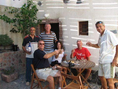 lunch on Santorini tour