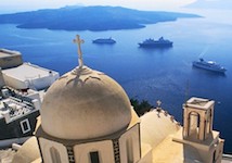 Santorini Cruise ships