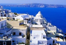Santorini caldera view
