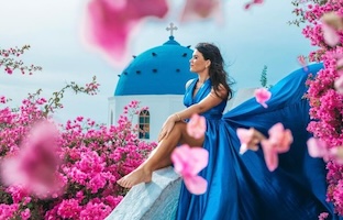 Santorini Flying Dresses