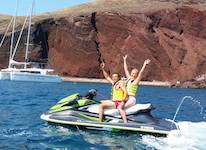 Jet ski in Santorini